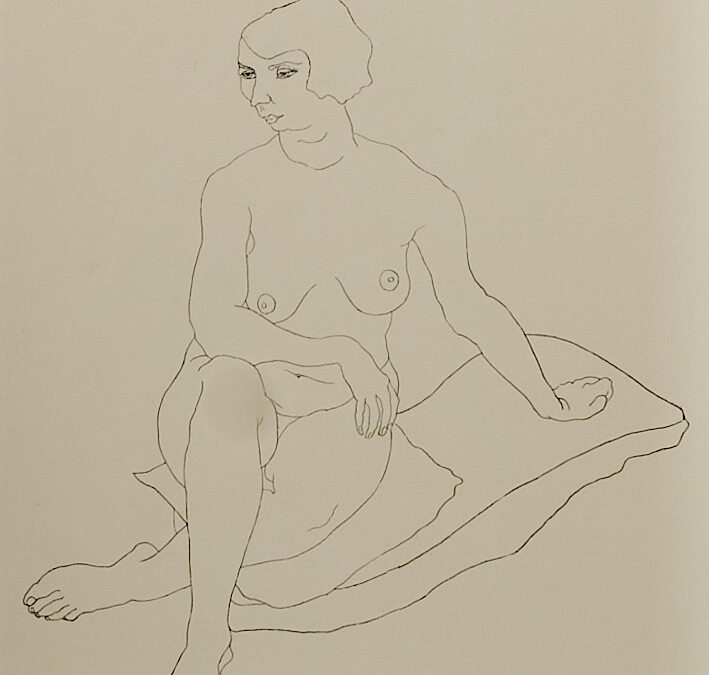 Naakte dame