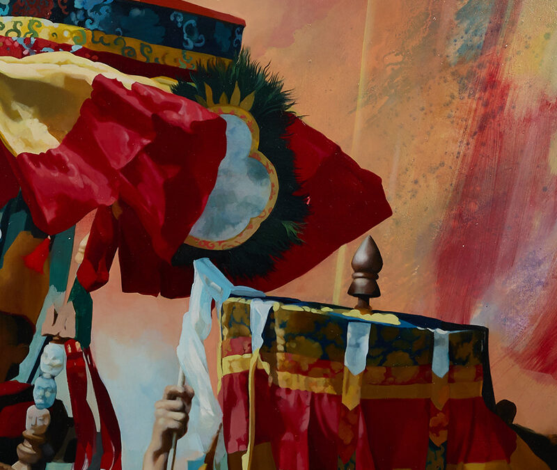 Parrasols in Tibet