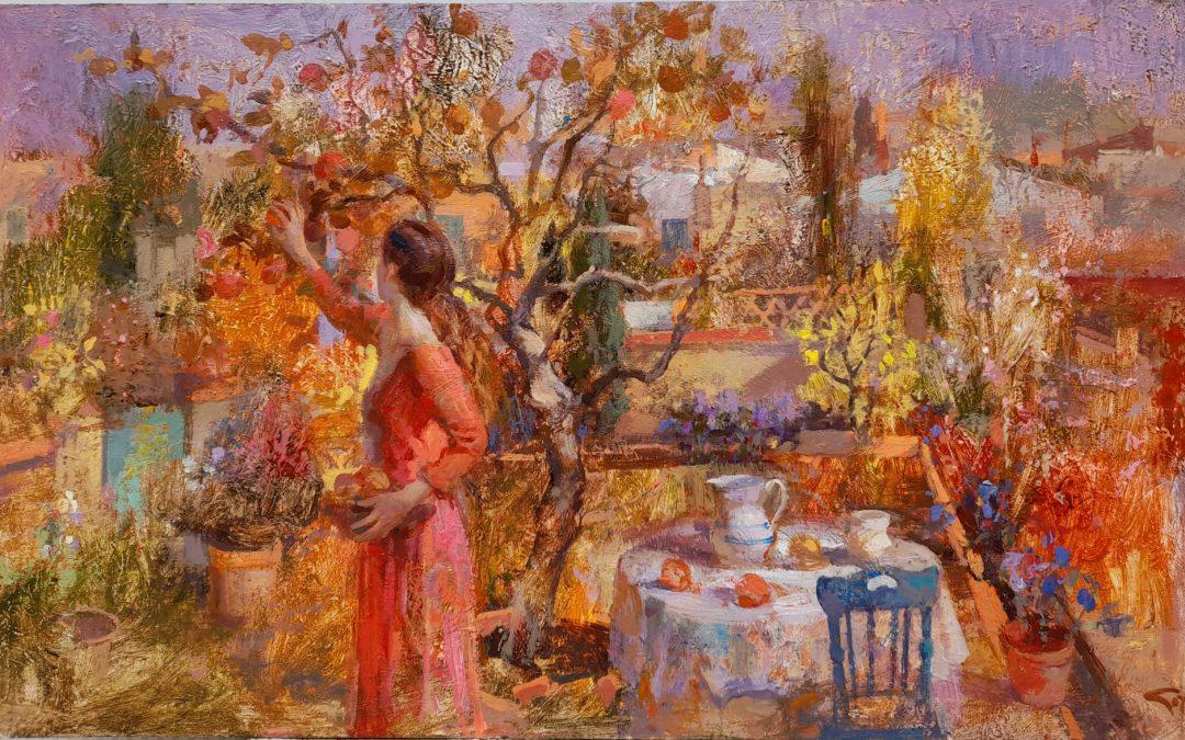 Picking apples