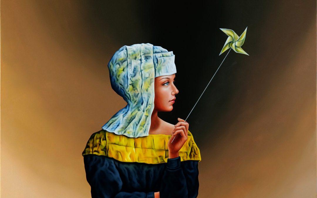 Girl with a windmill