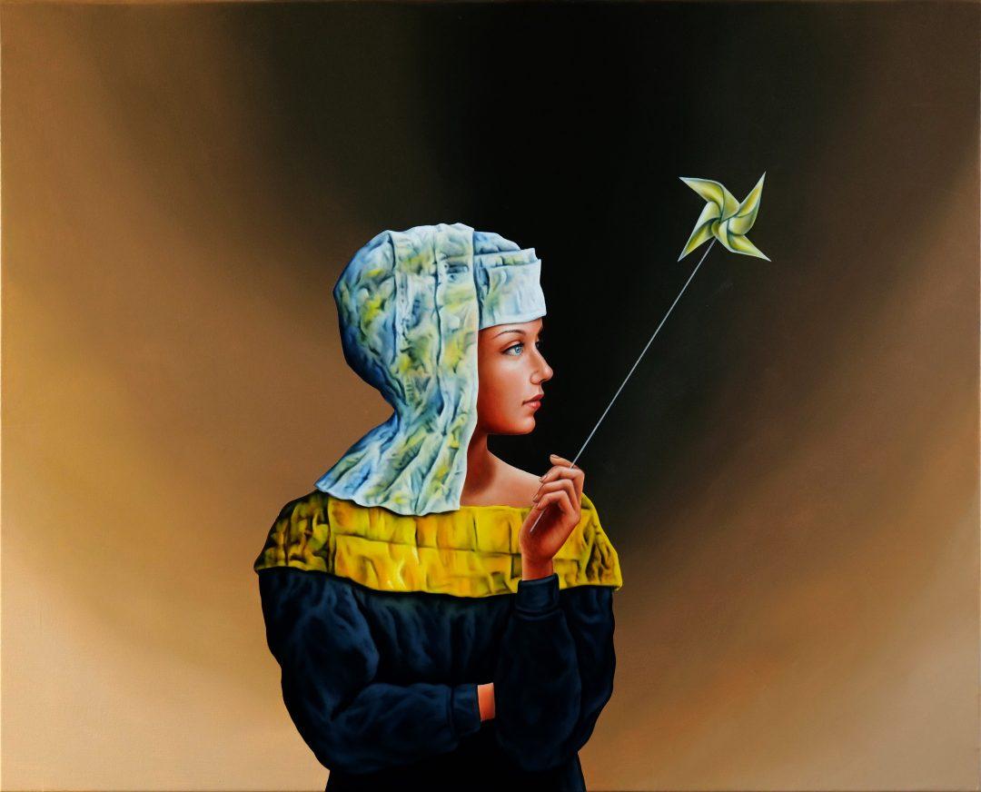 Girl with a windmill